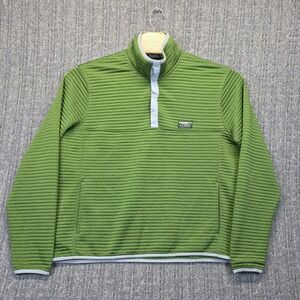 L.L. Bean Green Quarter-Zip Pullover
